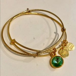 Alex & Ani Peridot birthstone set